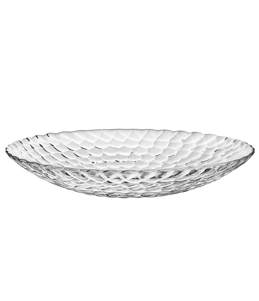 Orrefors Raspberry Crystal Serving Plate