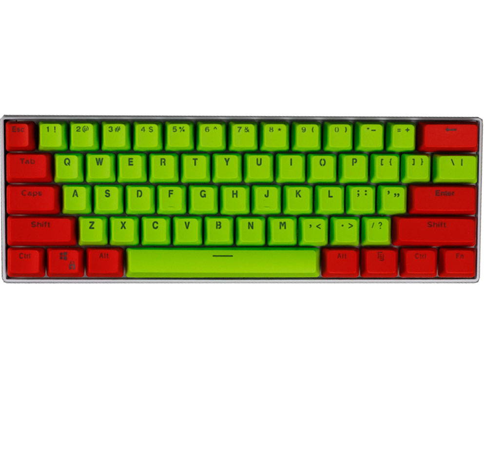 CUUWE 61 PBT Keycaps for 60 Percent Keyboard, Backlit Keycap Set for Mechanical Gaming Keyboard OEM Profile Keycaps with Key Puller for Cherry MX Switches GH60/RK61/GK61/Annie pro 2