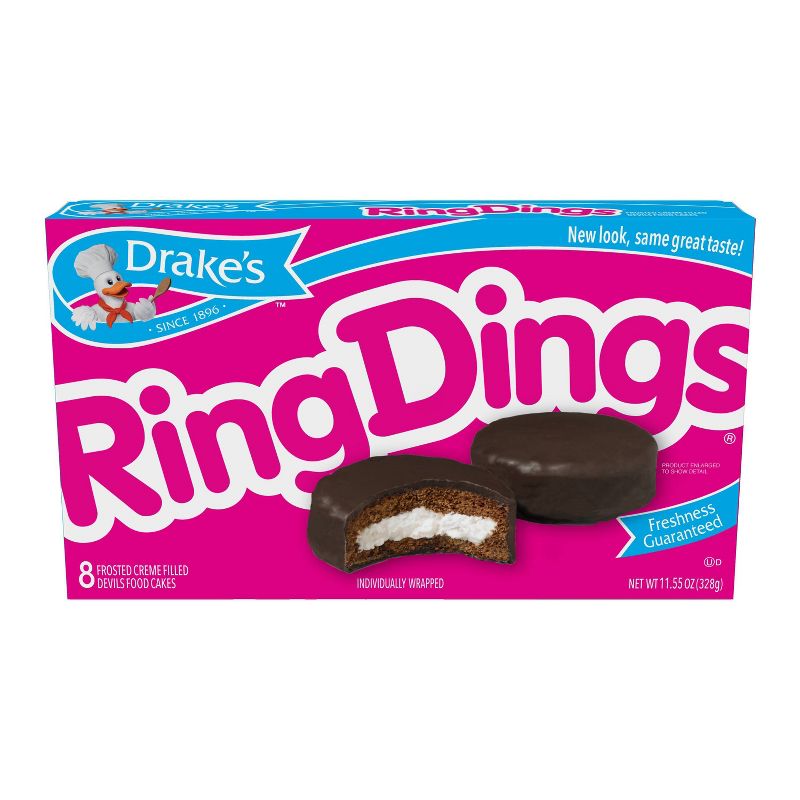 Drakes Ring Dings Chocolate Cake - 10ct/11.55oz