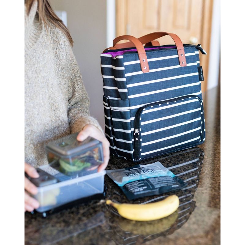 Arctic Zone Abigail Lunch Tote Set - Stripes