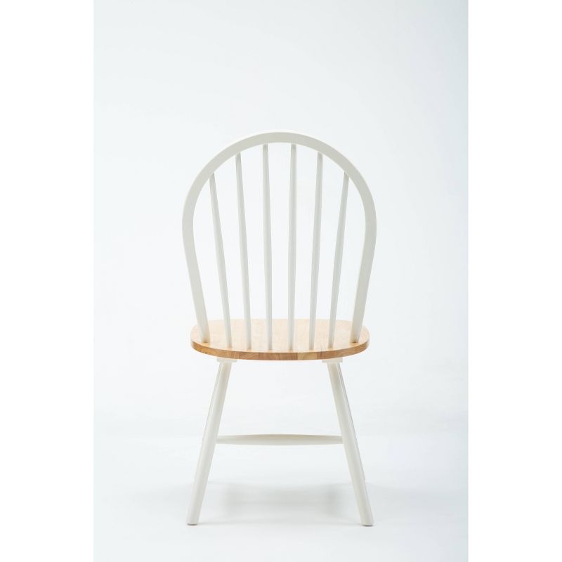 6pc Farmhouse Dining Set Wood/White - Boraam