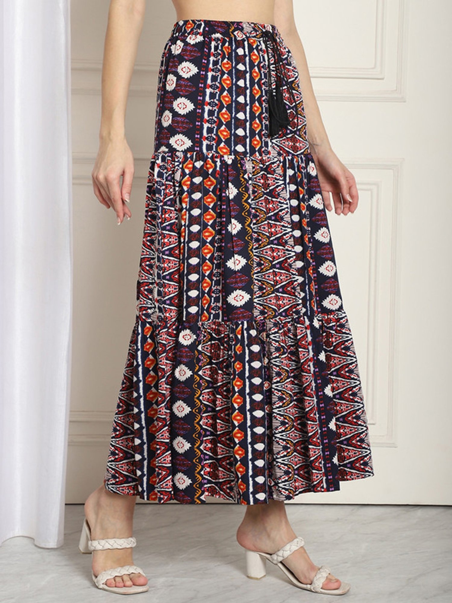NEUDIS Multicolor Printed Skirt
