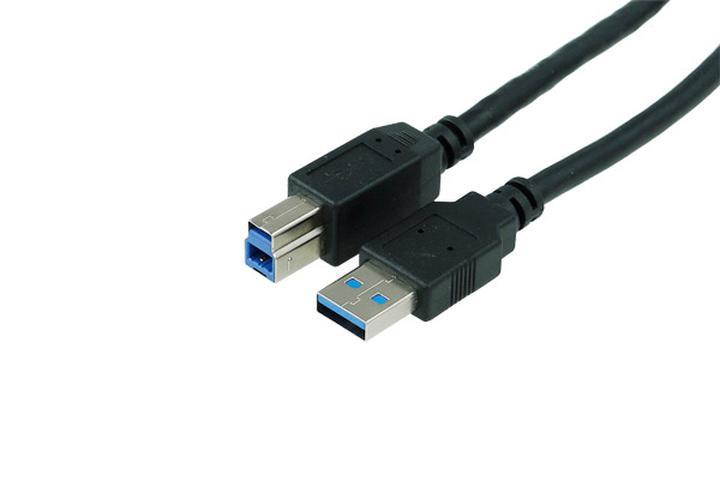 Phobya USB 3.0 Type A to USB Type B Cable - 2m | Black (87363)