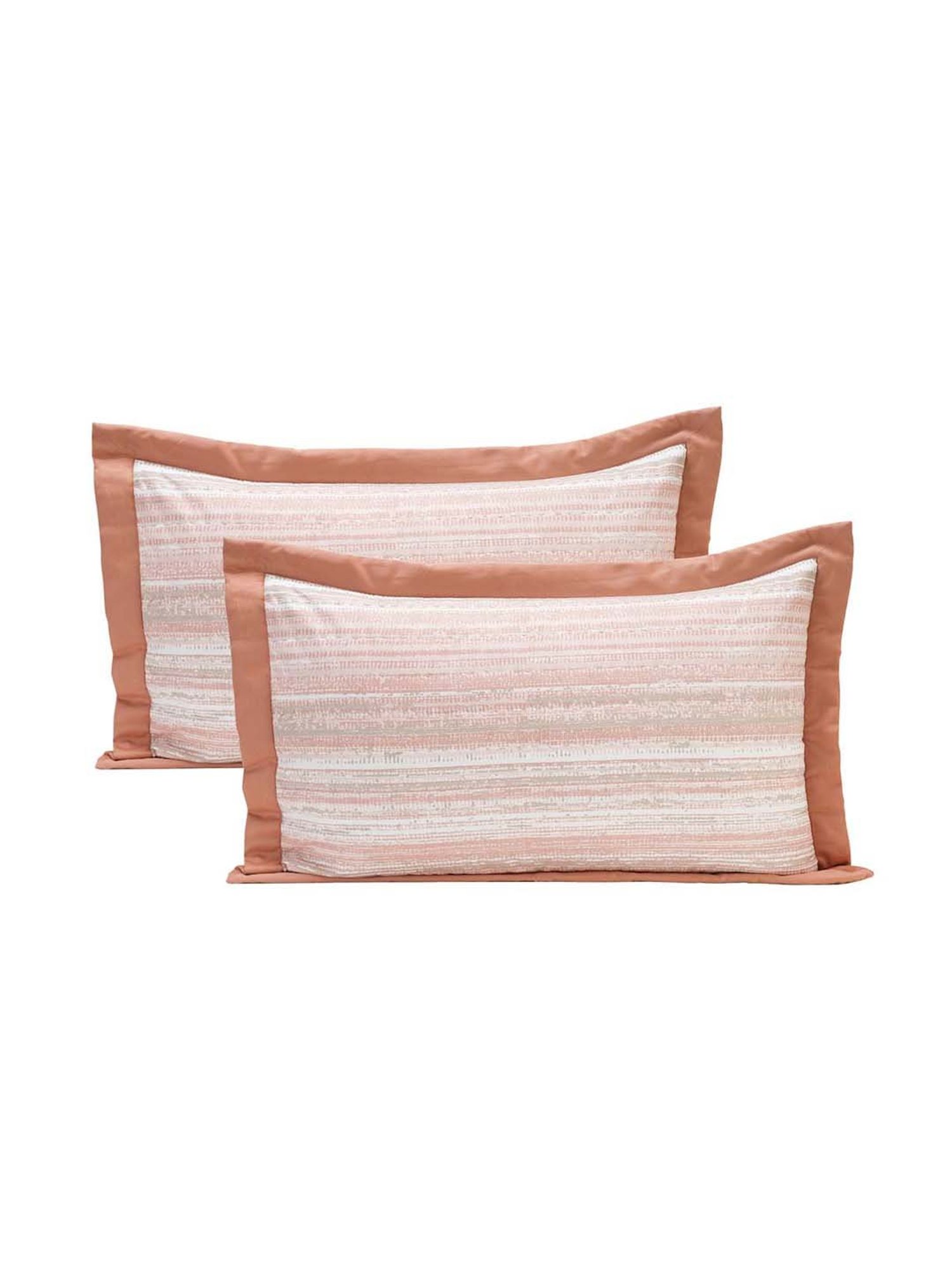 HOSTA HOMES Ultrasonic Abstract Brown 280 TC Polyvelvet Pillow Cover