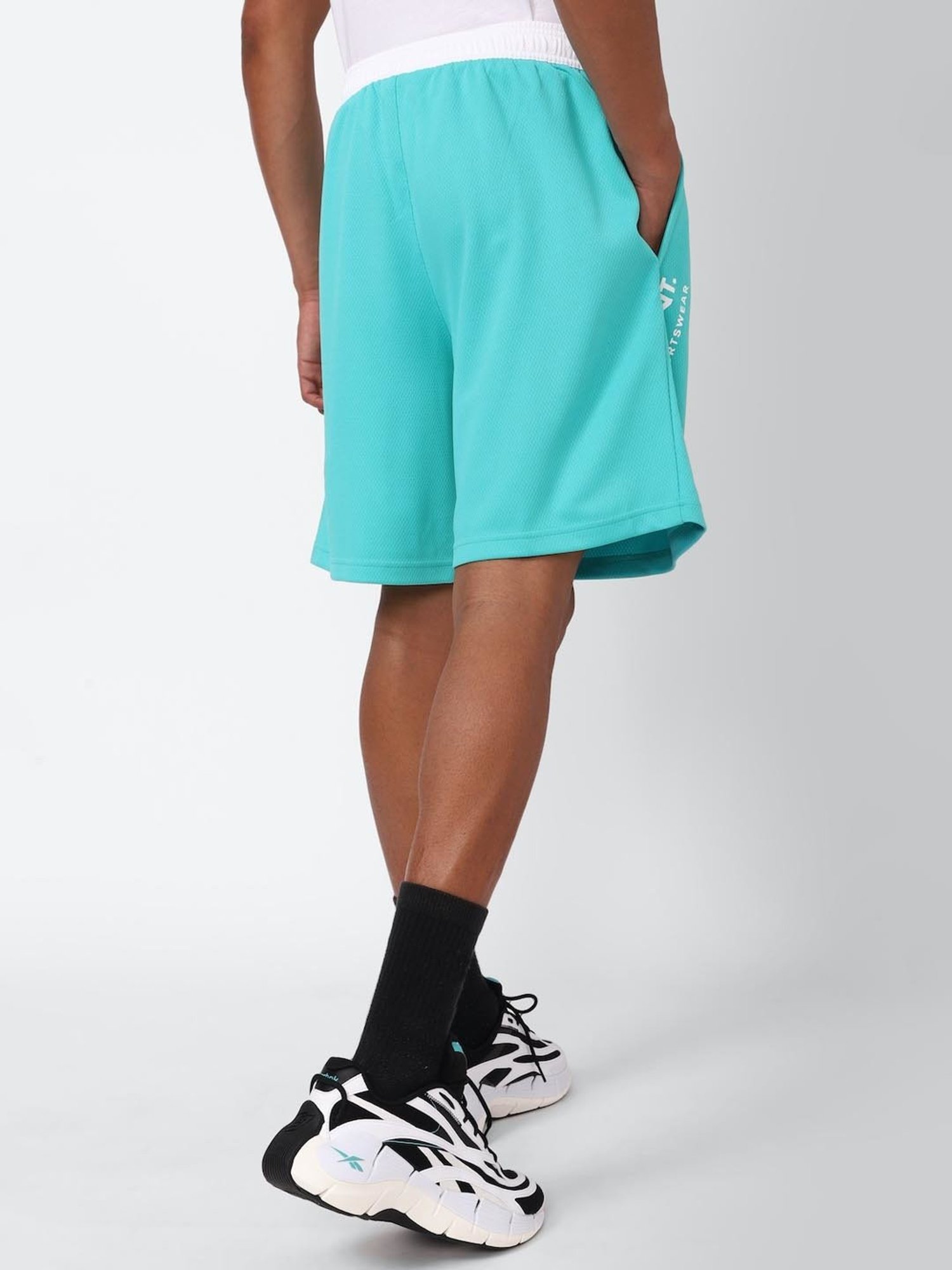 Reebok Blue Regular Fit Sports Shorts