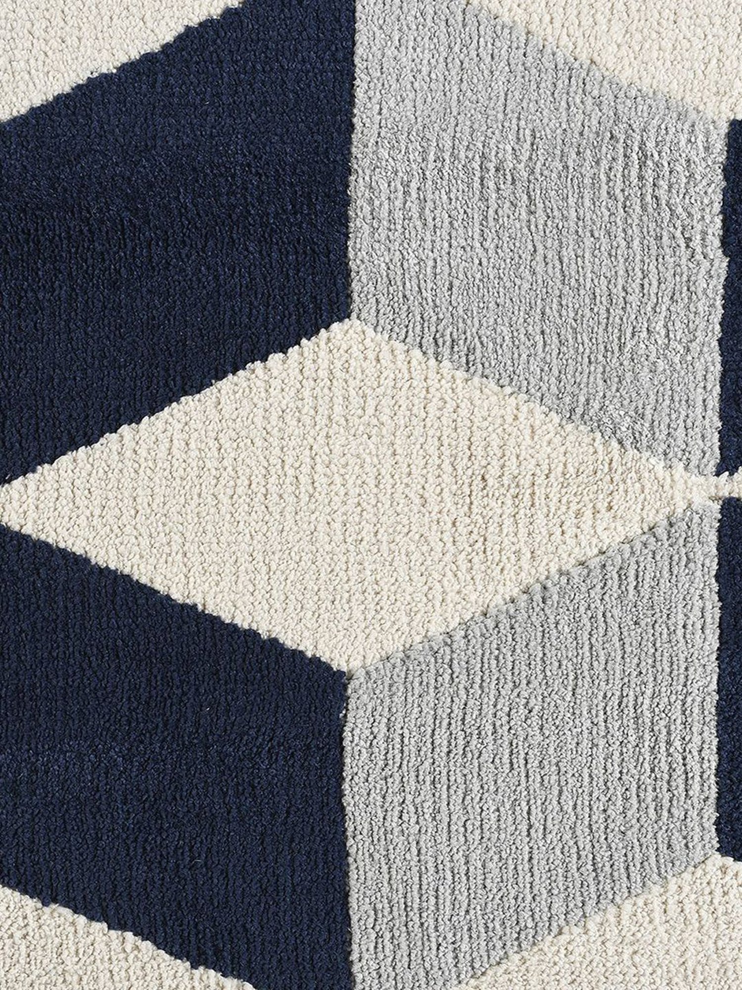 Saral Home Blue Yarn Art Carpet (120 x 180 cm)