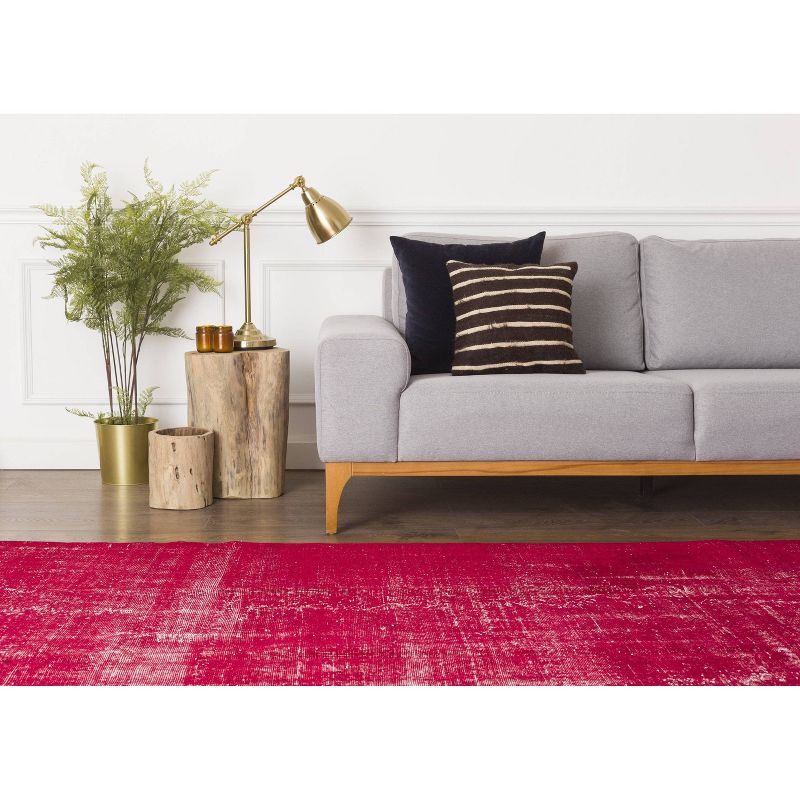 6'4"x9'7" Vintage One-of-a-Kind Iole Rug Red - Revival Rugs