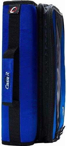 Case-it Universal 2-Inch 3-Ring Zipper Binder, Holds 13 Inch Laptop, Black, LT-007-BLK