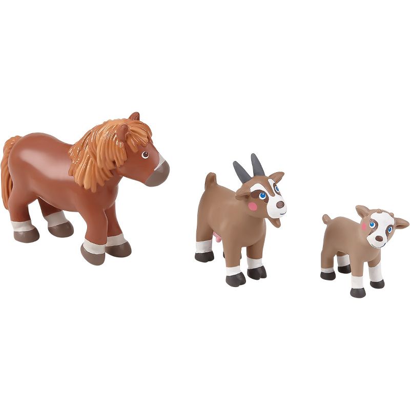 HABA Little Friends Petting Zoo with 3 Exclusive Farm Animal Figures