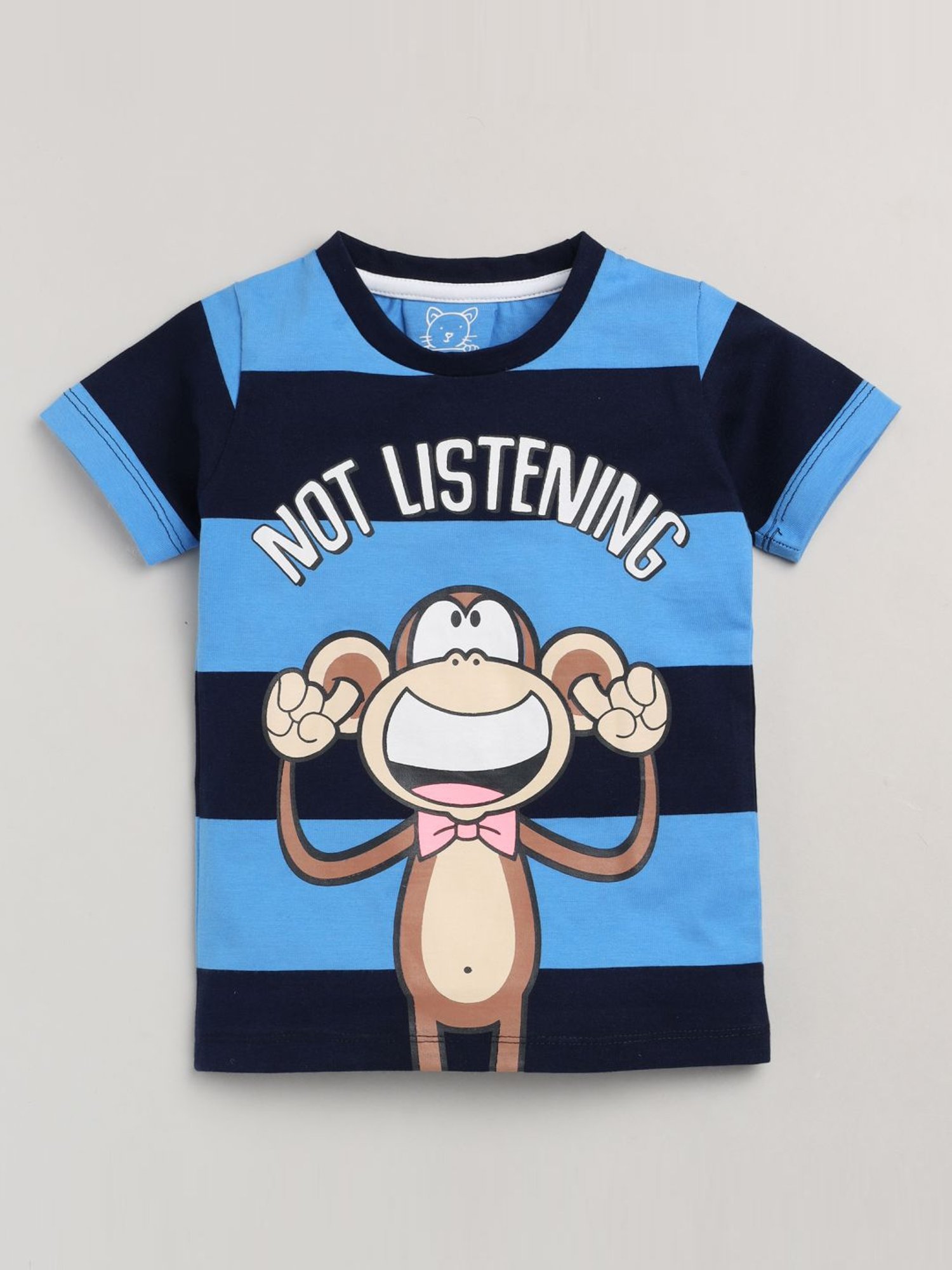 Lazy Shark Kids Navy Printed T-Shirt & Shorts