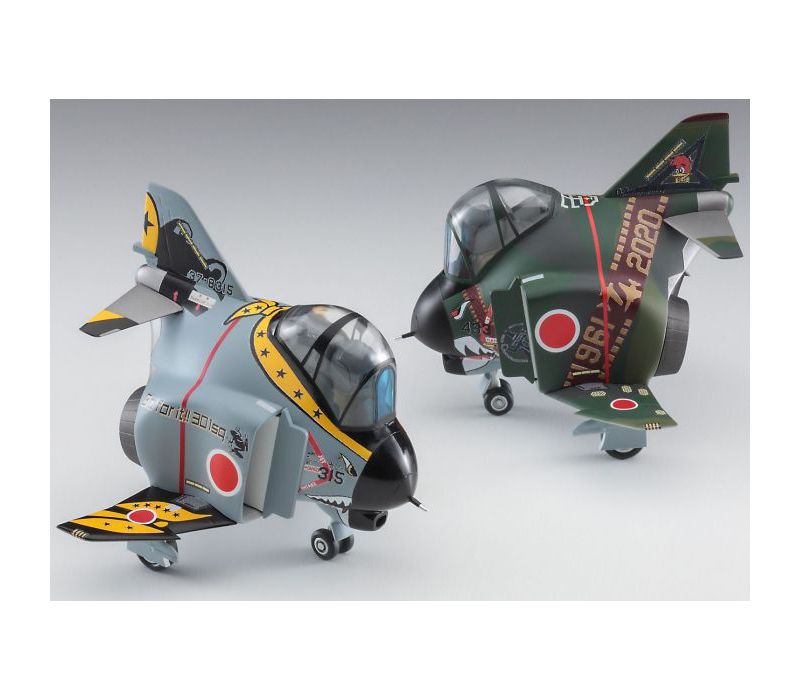 Hasegawa Eggplane Series 60516 Egg Plane F-4 Phantom II Aircraft Model Kit Set of 2