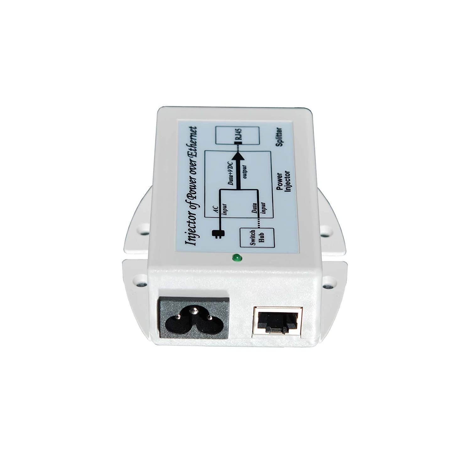 Tycon Systems TP-POE-24G 24W Gigabit POE Power Inserter - US Power Cord44; 24V