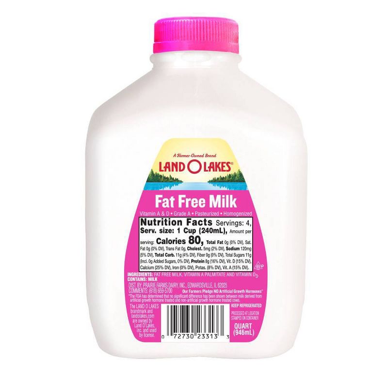 Land O Lakes Skim Milk - 1qt