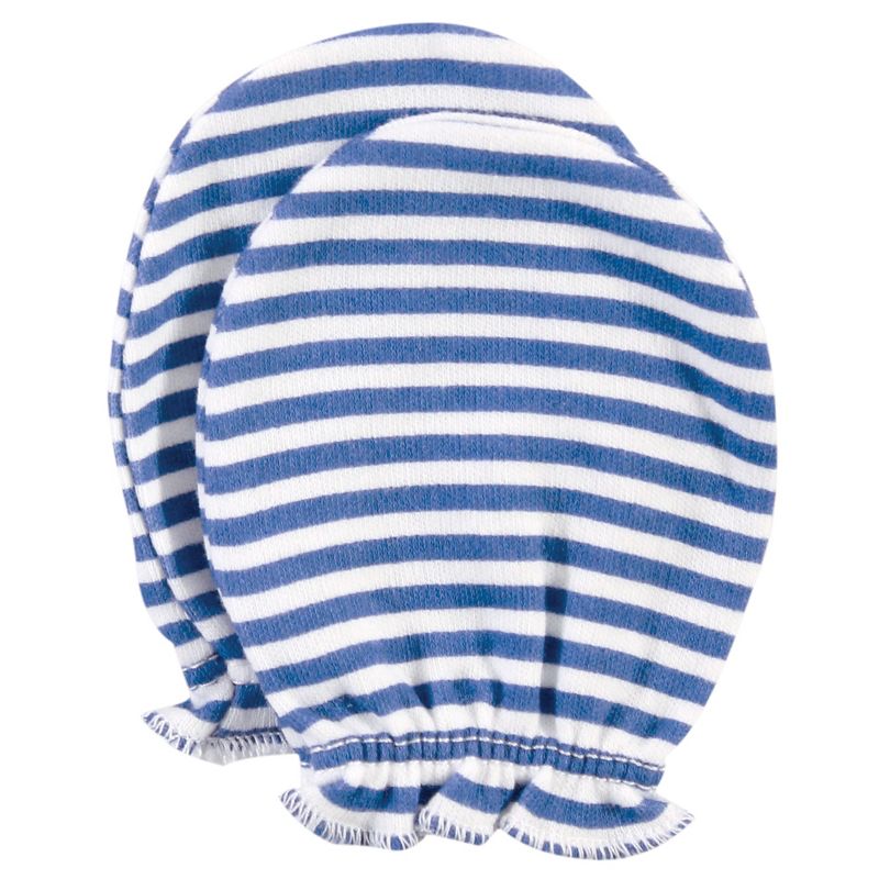 Luvable Friends Baby Cotton Scratch Mittens 4pk, Owl, One Size