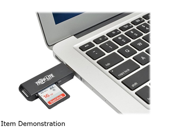 Tripp Lite U352-000-SD USB 3.0 A (MALE) USB 3.0 SuperSpeed SD/Micro SD Memory Card Media Reader