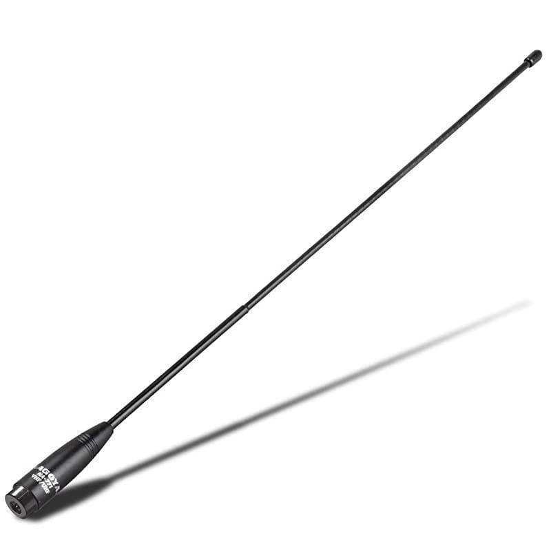 NA771 SMAMale 156Inch Whip VHFUHF 144430Mhz Antenna for YAESU Vertex TYT and Wouxun Radios