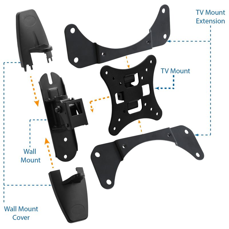 MegaMounts Tilt and Swivel TV Wall Mount