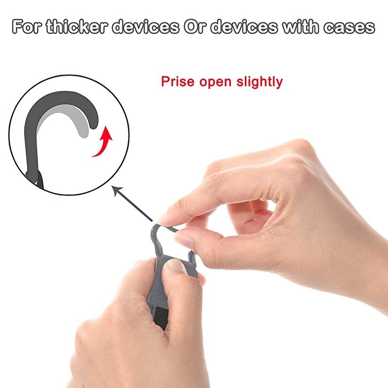 Security Hand Strap Holder Finger Grip Compatible with Kindle EReaders Kindle eReader 6Inch Kindle PaperwhiteVoyageOasisNook GlowLight PlusSony PRS300 PRS350 Grey