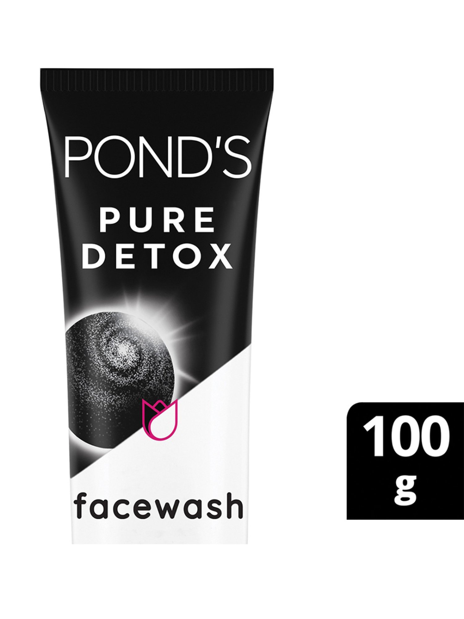 Pond's Pure Detox with Activated Charcoal Face Wash - 100 gm