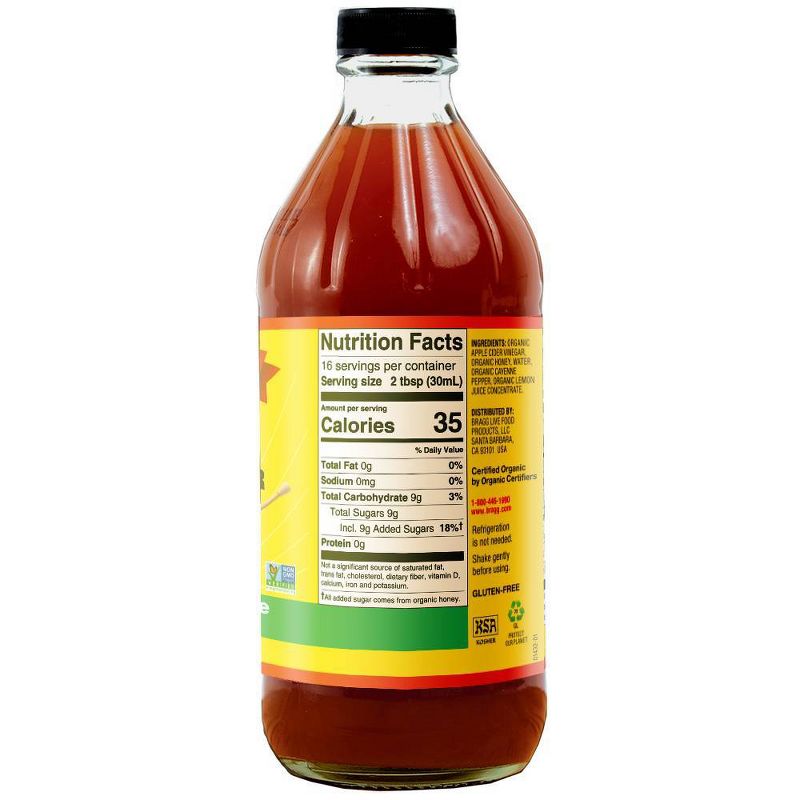 Bragg Organic Honey Cayenne ACV Wellness Cleanse - 16oz
