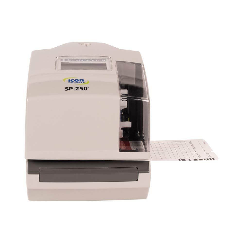 SP-250 Electronic Time Clock & Date Stamp is a multi-purpose machine that is commonly used for payroll, job costing or as document stamper. Free lifetime support + operational battery backup included.