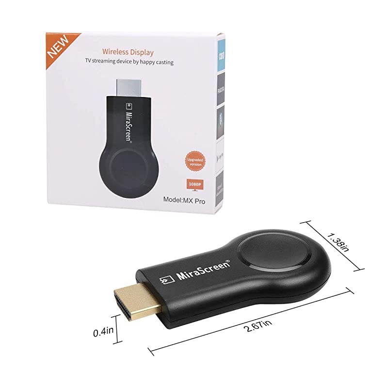 WiFi Display Dongle  Wireless HDMI Display Adapter 1080P TV Receiver Adapter for TV Projector Monitor HDMI Devices Support Miracast DLAN Airplay Compatible with iOSAndroidMacWindows