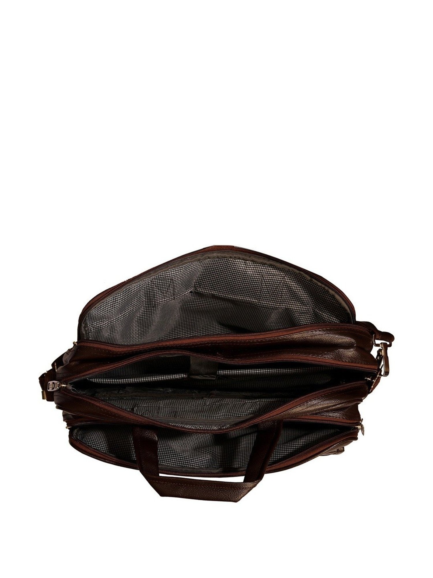 Leather World Brown Synthetic Medium Laptop Messenger Bag