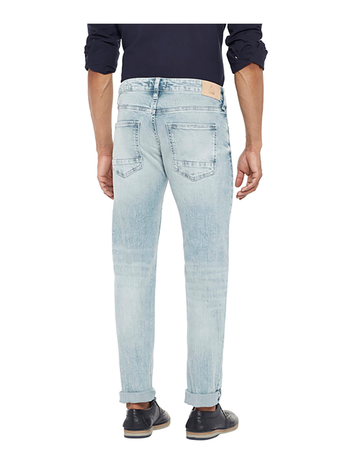 EVERBLUE Blue Tapered slim Fit Midrise Stretchable Jeans