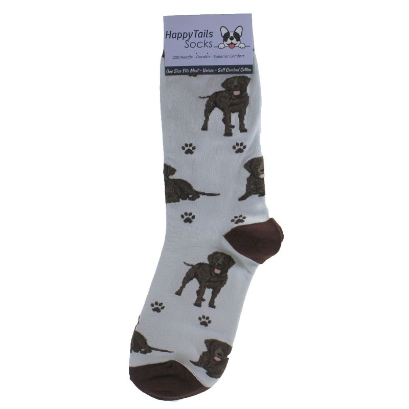 Novelty Socks 14.0" Chocolate Labrador Socks. Happy Tails E & S Pet  -  Socks