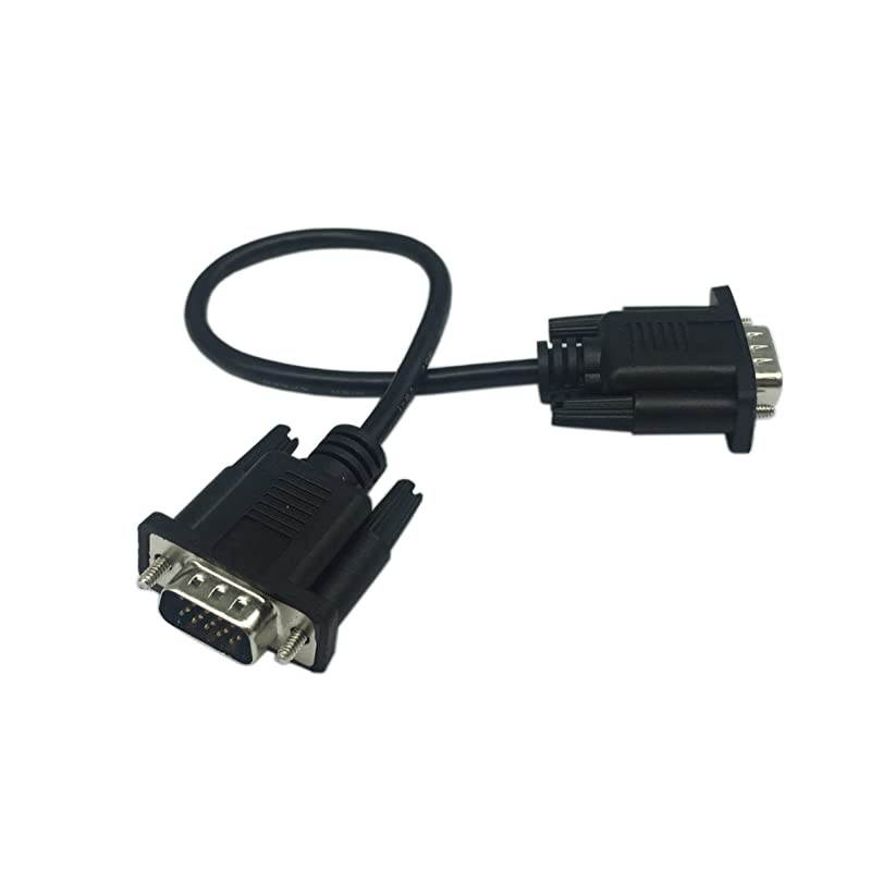 1ft VGA SVGA 15 Pin HD15 Male to Male Adapter Video Monitor Cable for PC Laptop TV Porjectormm