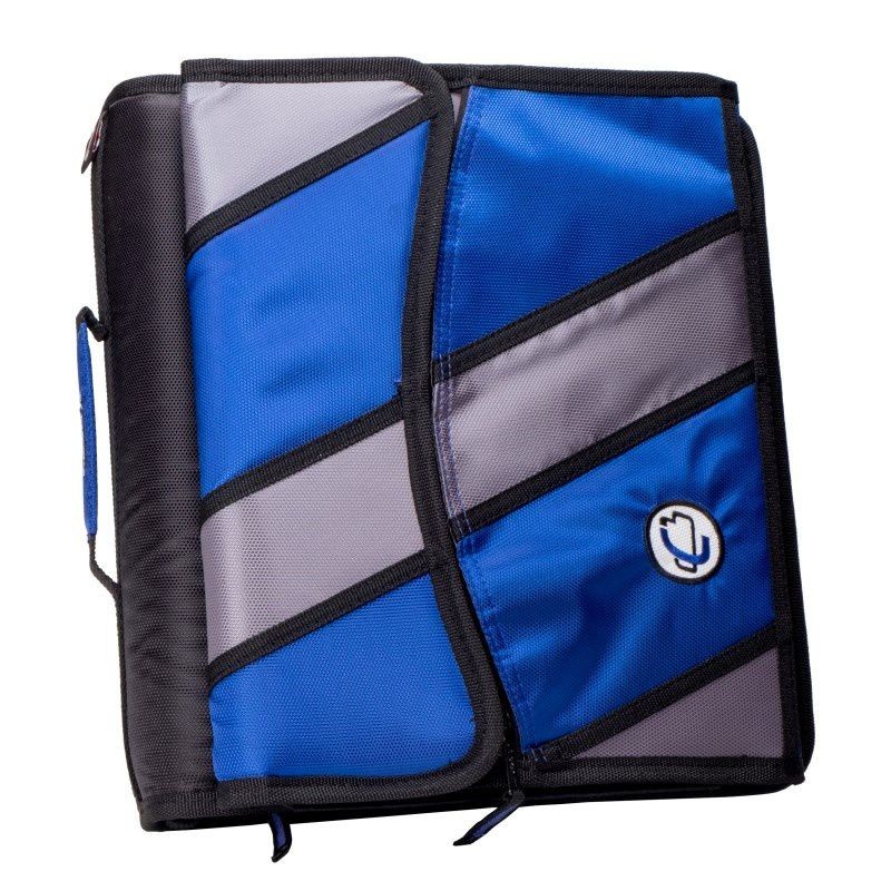 Case-it Sidekick 2-Inch O-Ring Zipper Binder with Removable Tab File, Blue, D-901-BLU
