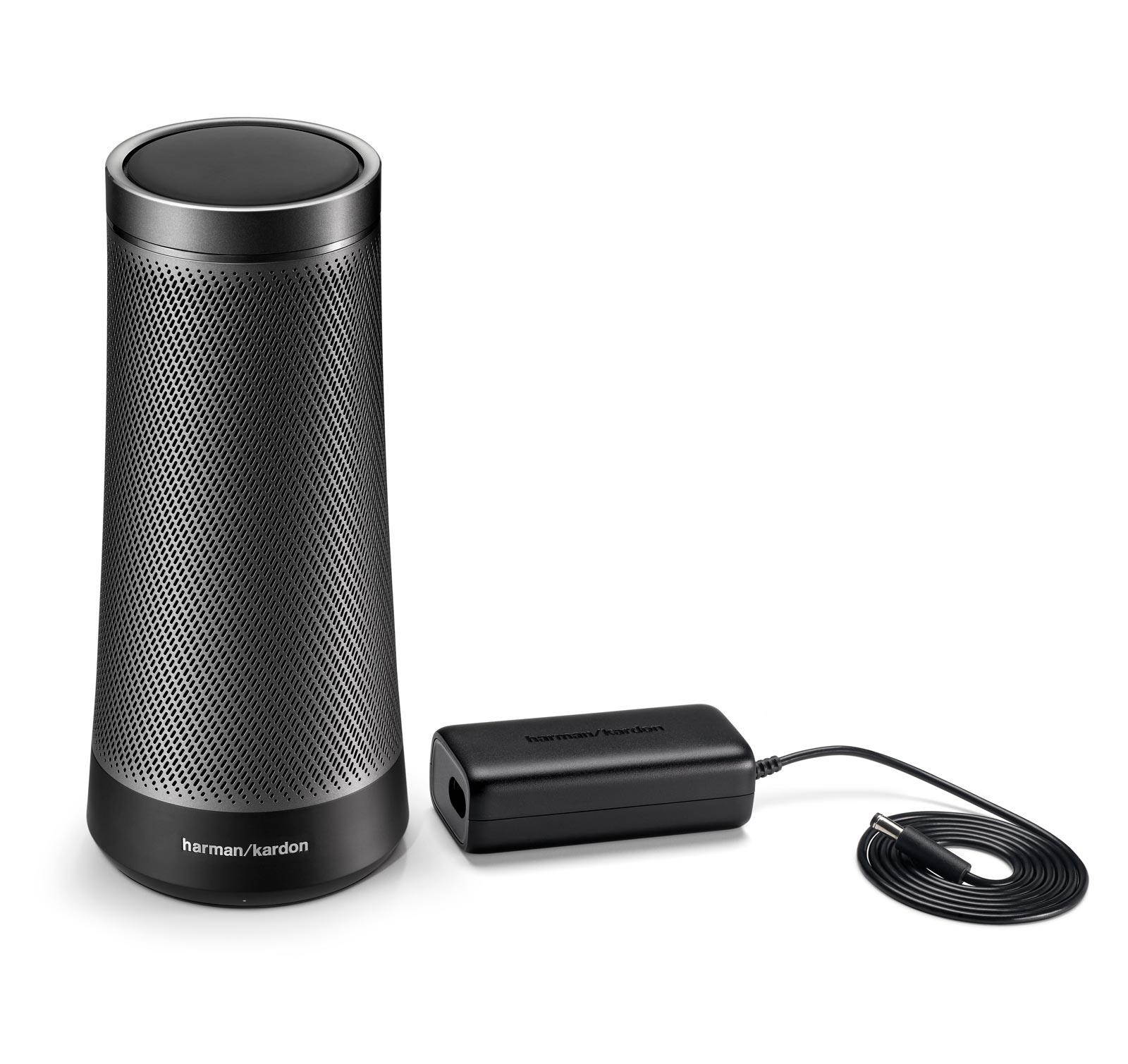 Harman Kardon INVOKE Voice-Activated Speaker with Cortana HKINVOKESILAM (Silver)