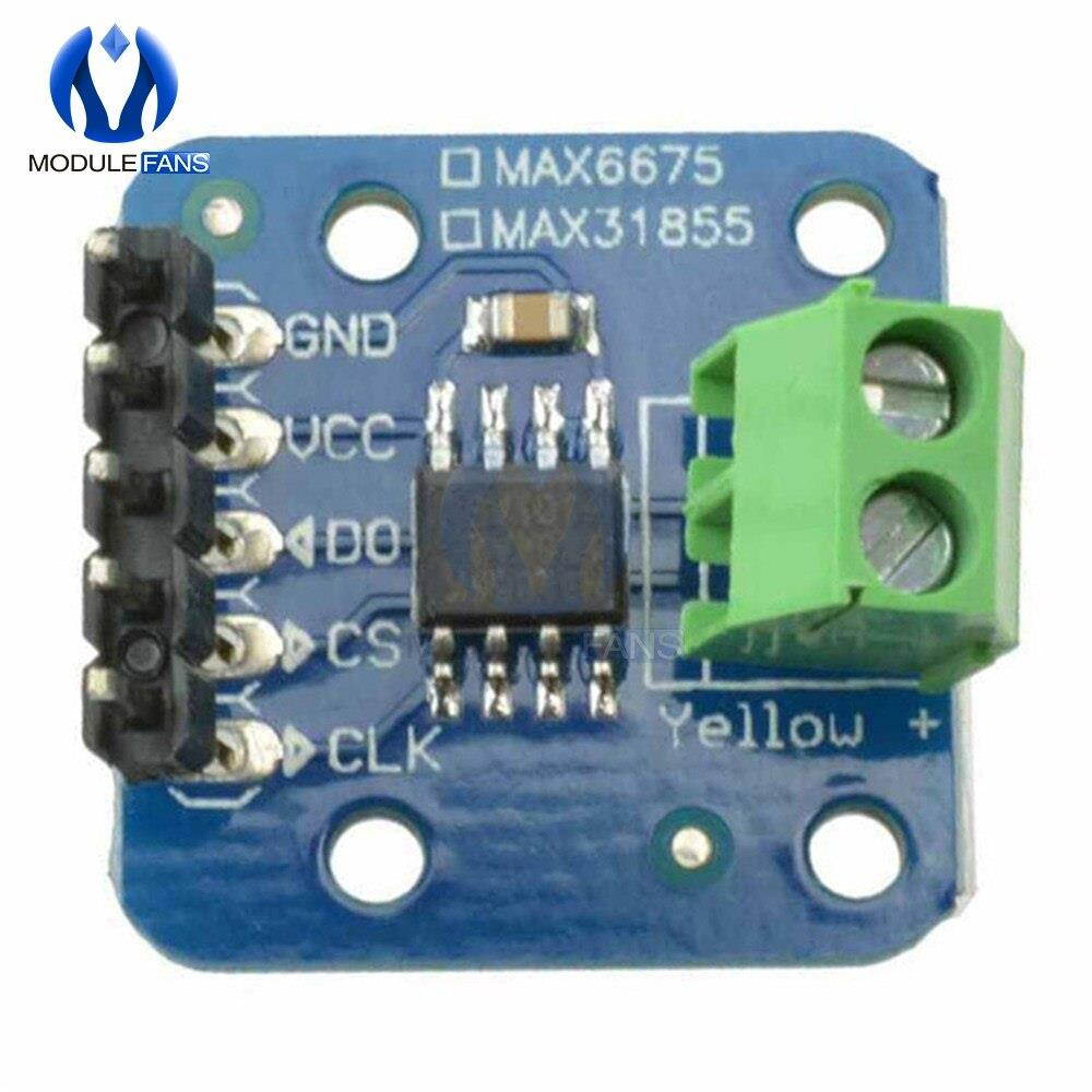 MAX6675 K Type Thermocouple Breakout Temperature -200 to 1350 Celsius Module For Arduino Module 3V-5V DC
