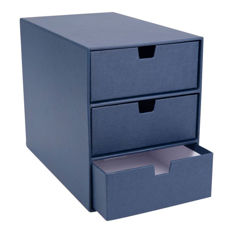 Ingrid 3-Drawer Supply Chest Navy - Bigso Box of Sweden