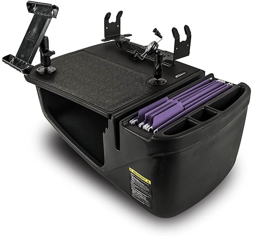 AutoExec AUE06450 Efficiency GripMaster Car Desk Black Finish with Phone Mount, Tablet Mount and Printer Stand 

AEGrip-02-09 BLK