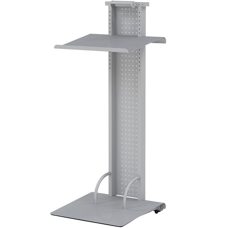 Safco Lighted Lectern, 51H, Silver 1050LTSLV