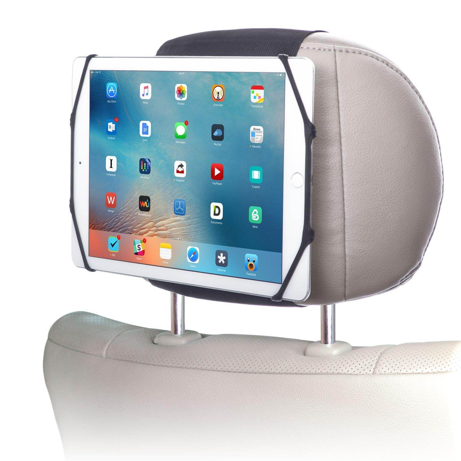 WANPOOL Car Headrest Mount Holder for 7-10.5 Inch iPad and Tablets
