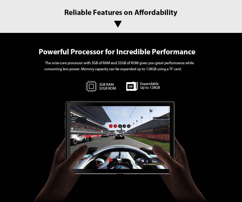 Blackview Tab8E Tablet, Android 10 Otca Core 3GB+32GB Tablet, 10.1 inch Full HD Tablet for Kids, 13MP+5MP Dual Camera Kids Tablet, 5G WiFi, Bluetooth 5.0, OTG,6580mAh Android Tablet With keyboard-gray