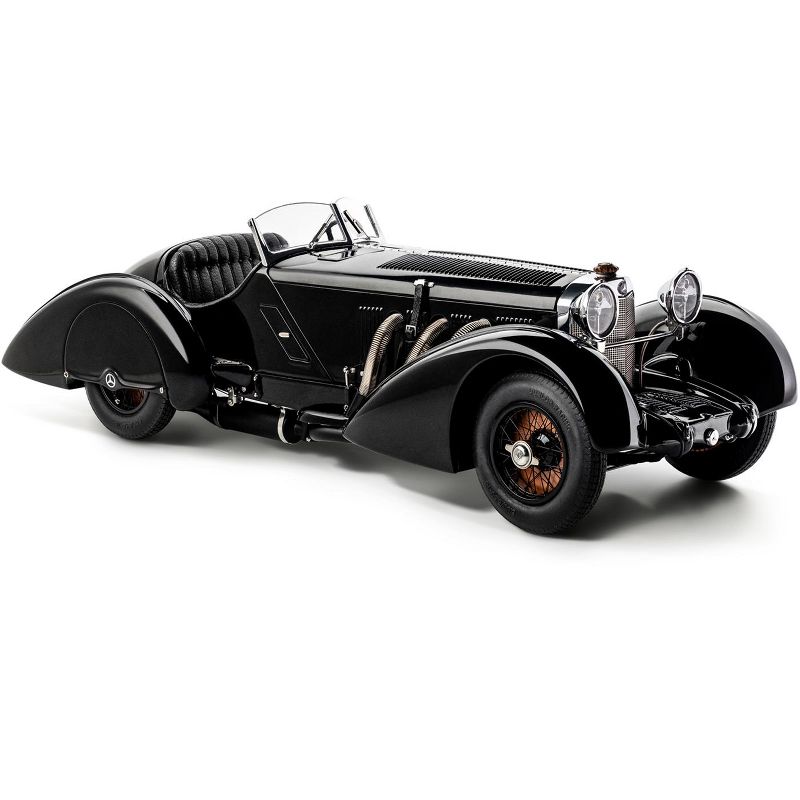 1932 Mercedes Benz SSK Trossi "The Black Prince" 1/18 Diecast Model Car by CMC