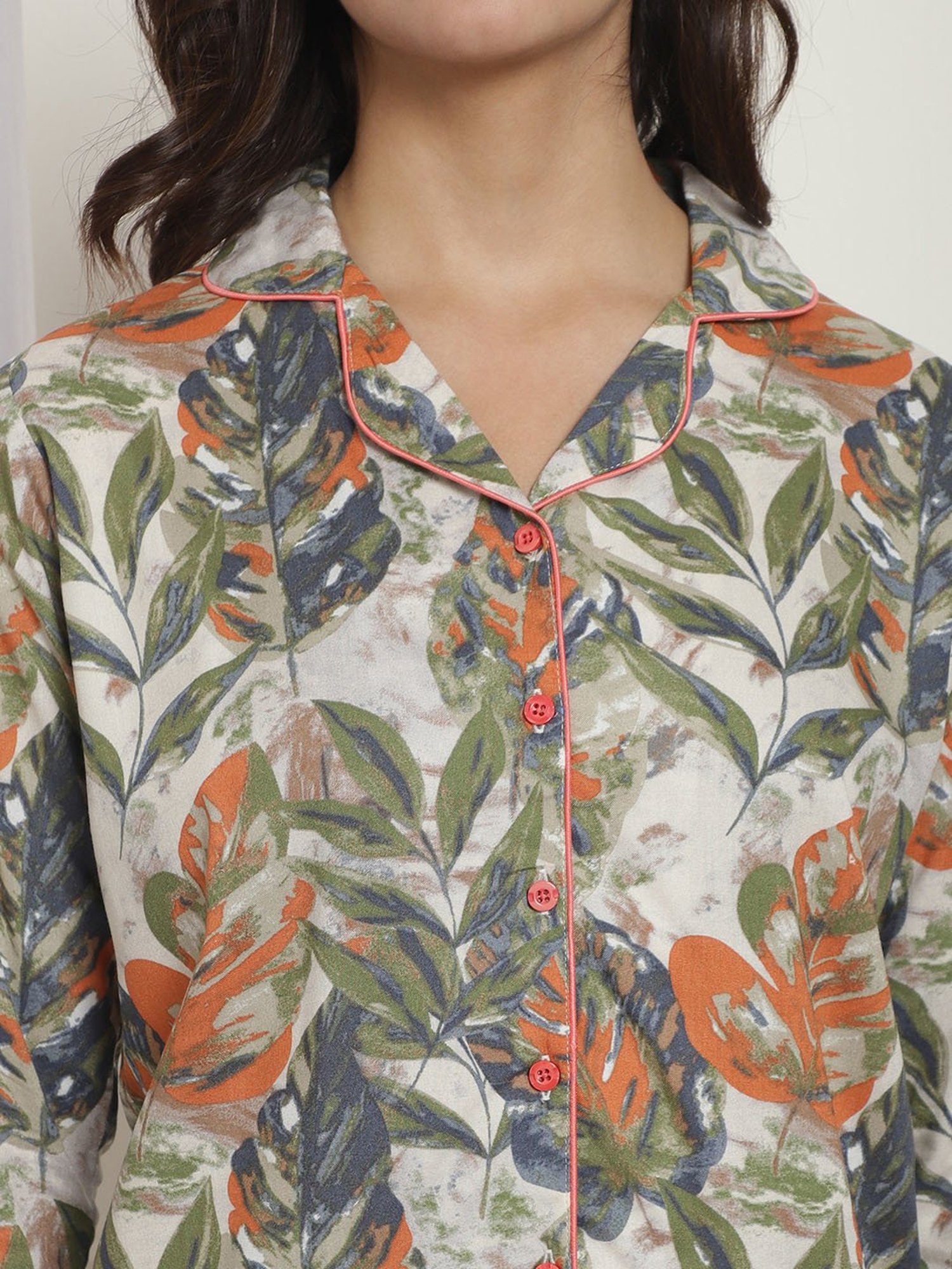 Boston Club Multicolor Printed Top With Pyjamas