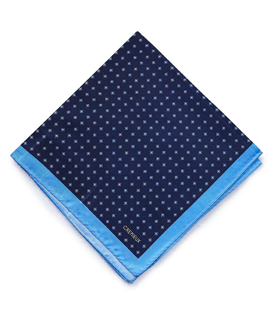 Cremieux 4-Square Woven Silk Pocket Square