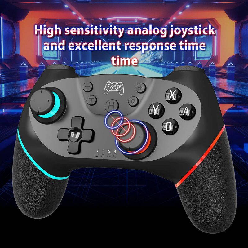 Wireless Controller for Switch/Switch Lite, Switch Pro Wireless Bluetooth Controller Joypad Remote Joycon Replacement,Wireless Switch Remote with Turbo, Motion (Blue)
