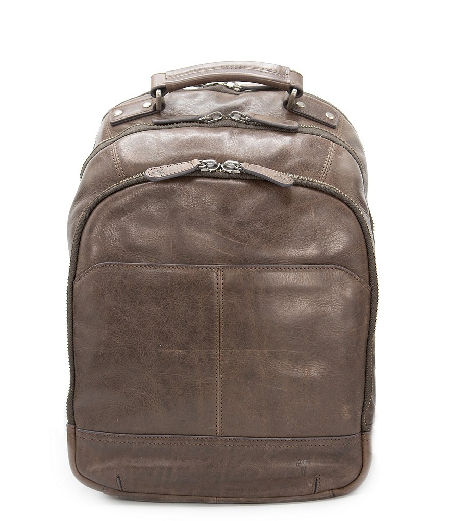 Frye Logan Multi Zip Leather Backpack