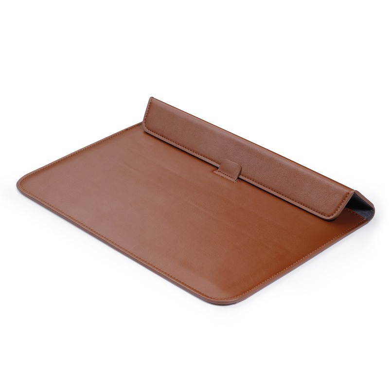 For MacBook 12"/ 11.6"/13.3"/15.4"  PU Leather Laptop Sleeve Case With Stand Function For MacBook Samsung Chromebook HP Acer Lenovo