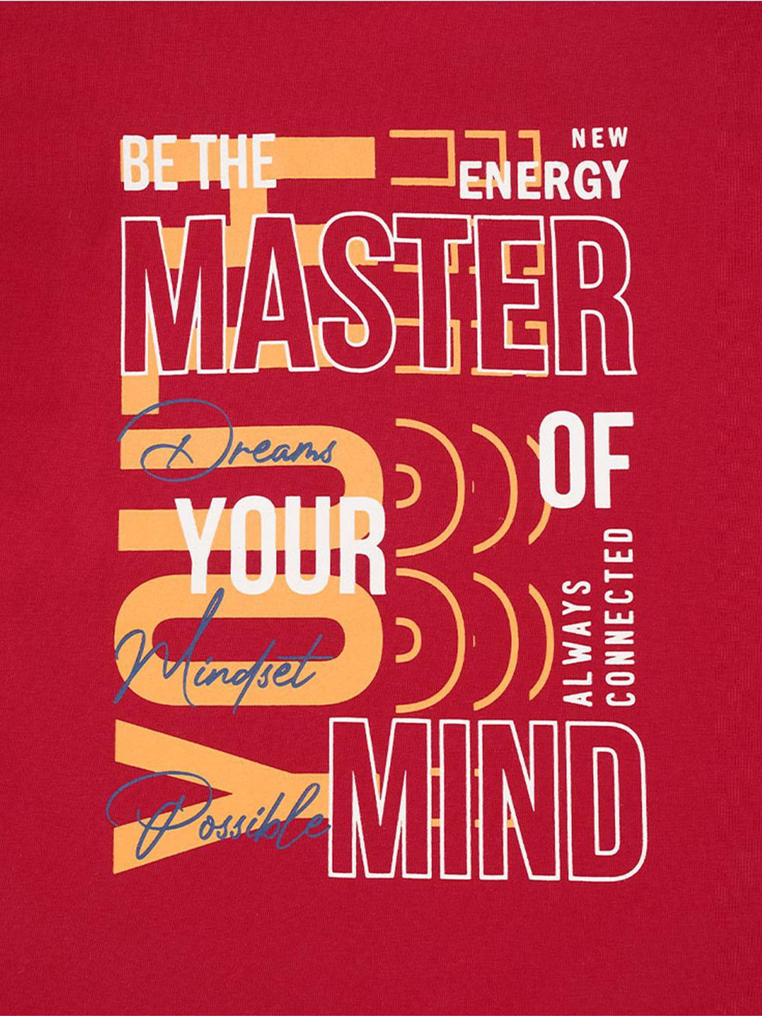 Edheads Kids Red Cotton Printed T-Shirt