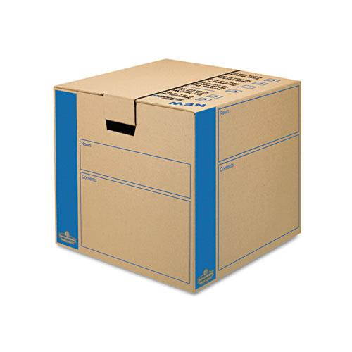 Bankers Box SmoothMove Prime Medium Moving Boxes 18l x 18w x 16h Kraft/Blue 8