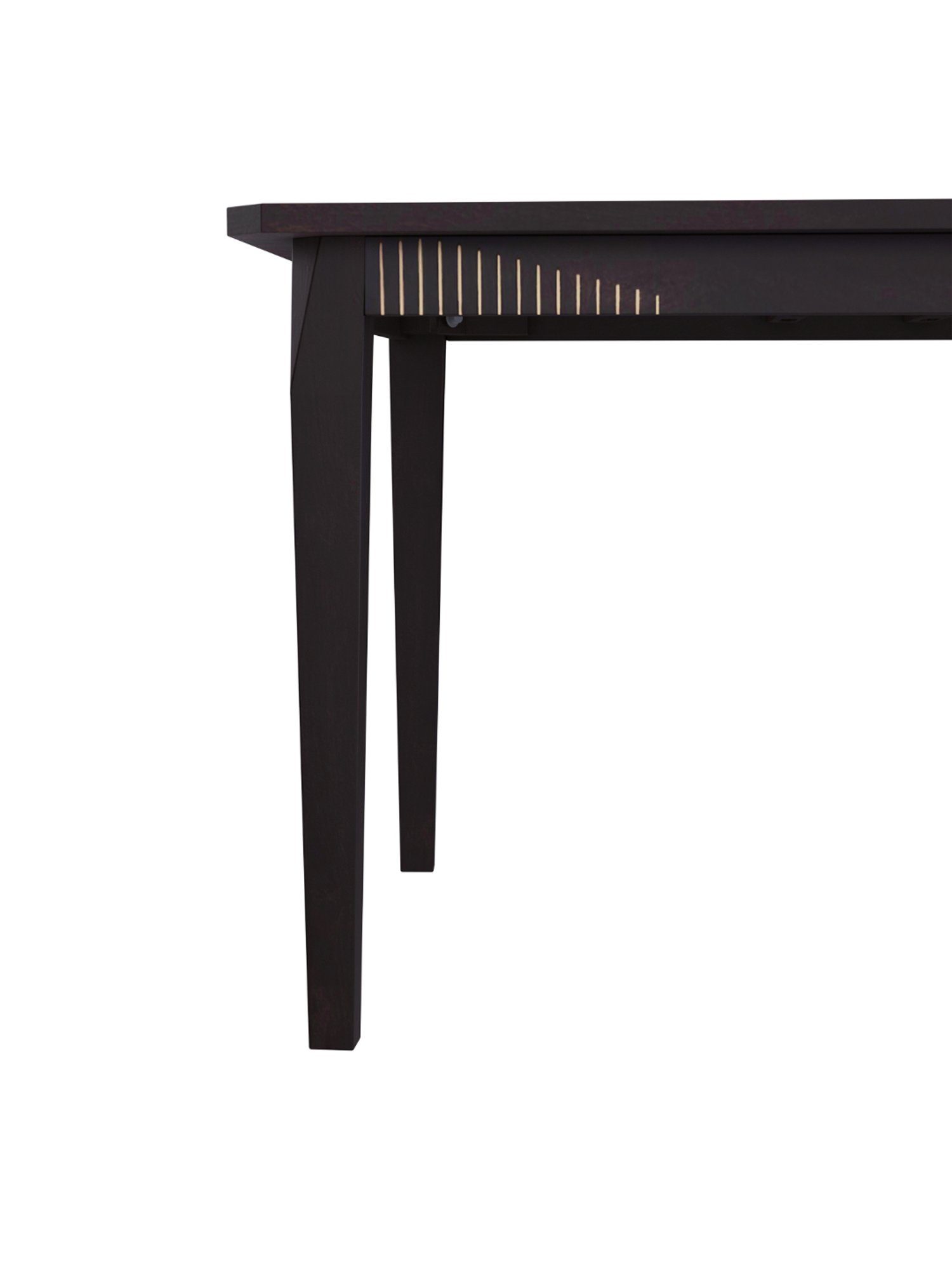 Godrej Interio Black Forest Dark Brown Mango Wood 4 Seater Rectangular Dining Table