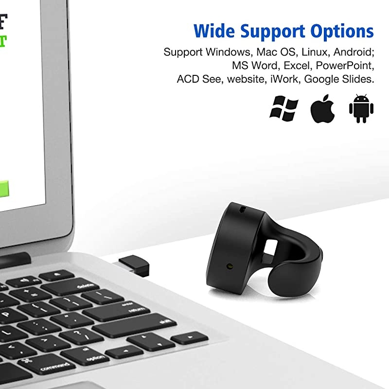 Wireless PowerPoint Presentation Clicker Remote RF 24GHz PPT Presentation Presenter Pointer Laptop Clicker Slide Advancer