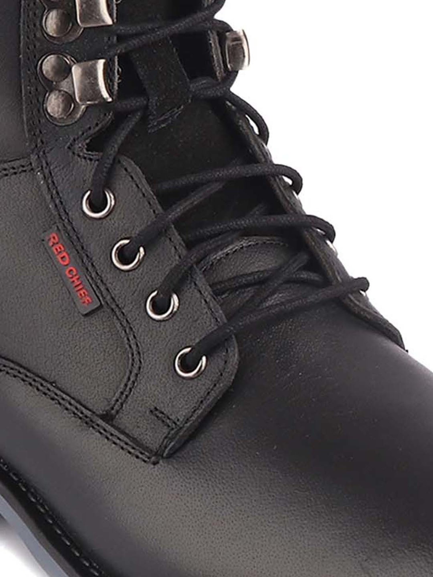 Red Chief Men's Black Derby Shoes