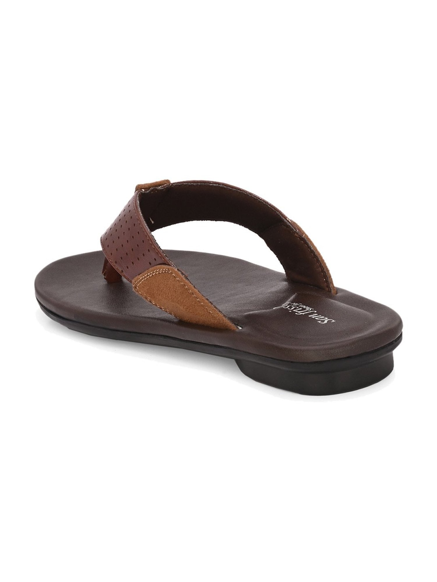 San Frissco Men's Brown Thong Sandals